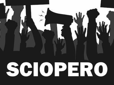 Sciopero delle aziende rifiuti foto 