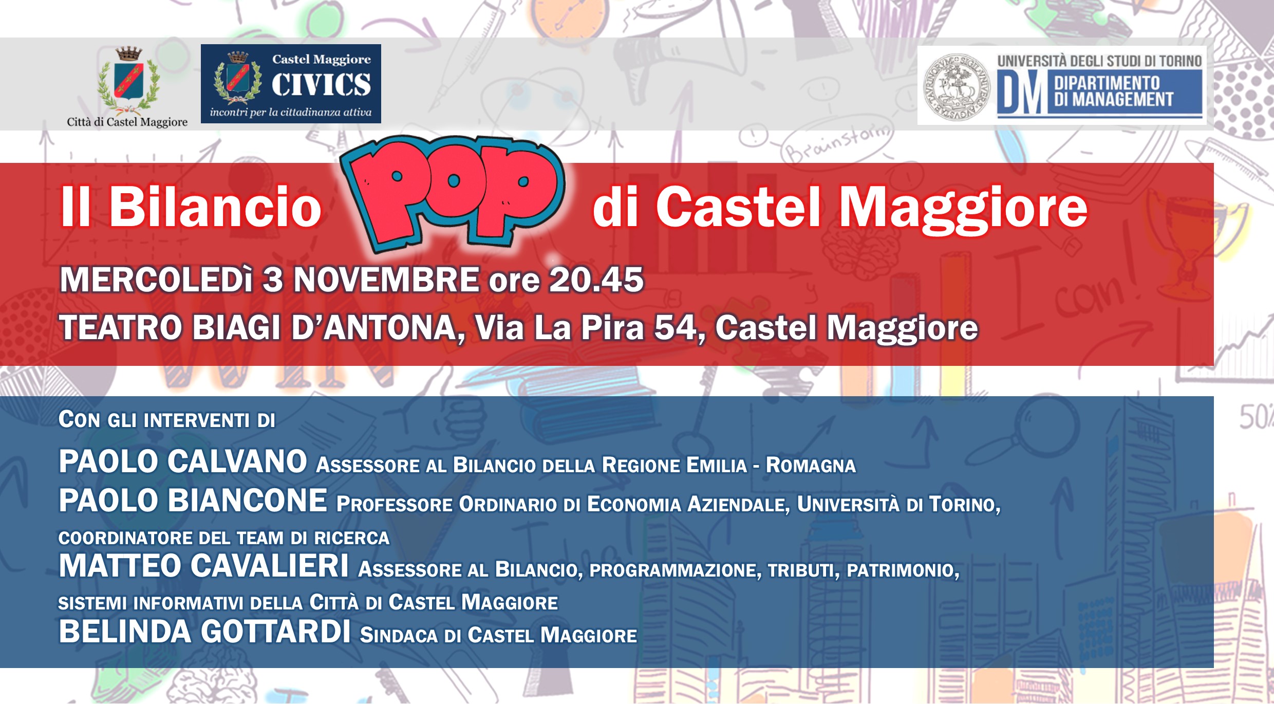 Castel Maggiore: il Bilancio è POP!