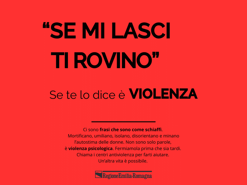 Se te lo dice è VIOLENZA