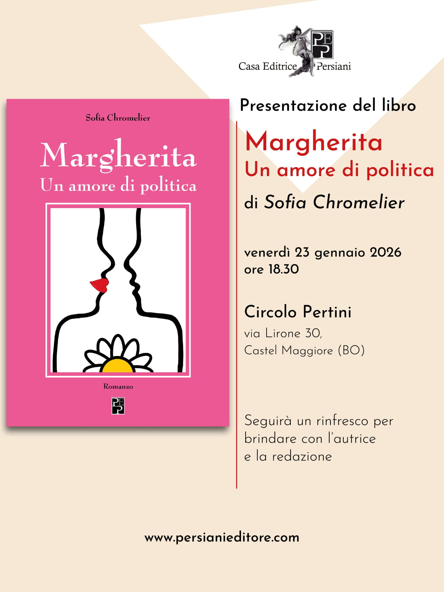 Locandina evento Margherita. Un amore di politica